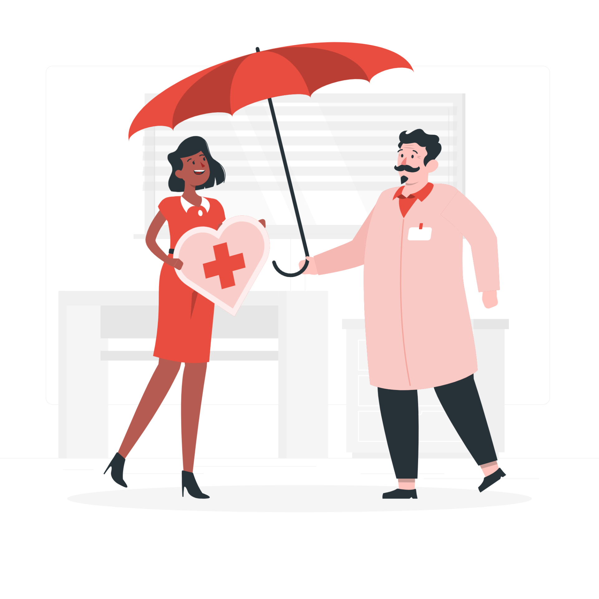 Un homme protege une femme avec son parapluie
